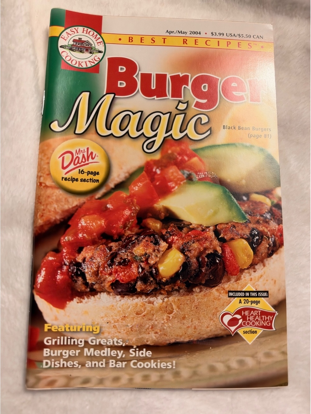 Easy Home Cooking Burger Magic Magazine April/May 2004 Issue